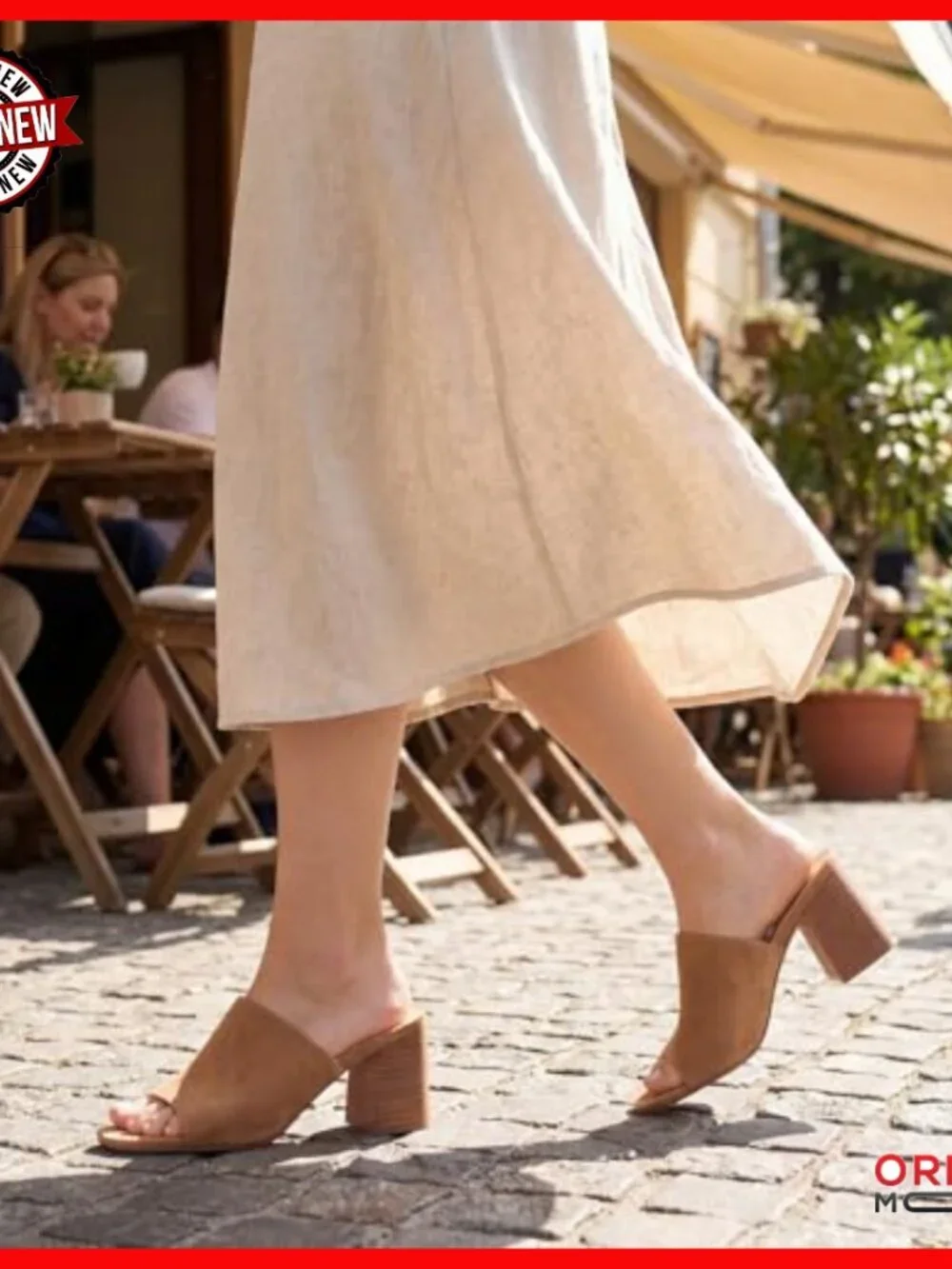 Square Toe Wedge Heel Sandals Slip On Casual Summer Beach